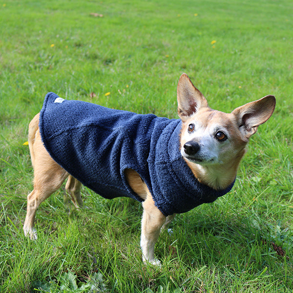 Calming Pullover Fleece Sweater For All Size Pups - Mid Night Blue
