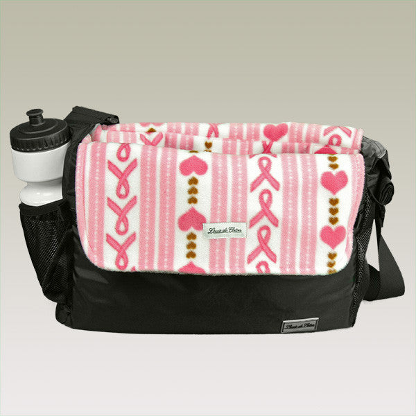 small dog carrier bag liner blanket hope for cure love ribbon