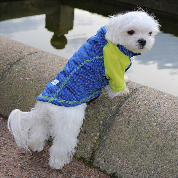 full length reflective outwear small dogs blue