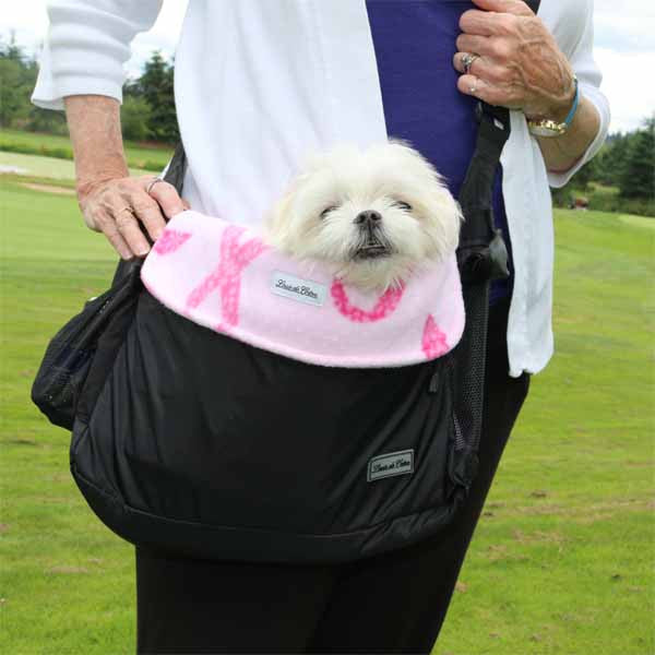 small dog carrier bag liner blanket hope for cure ribbon pet