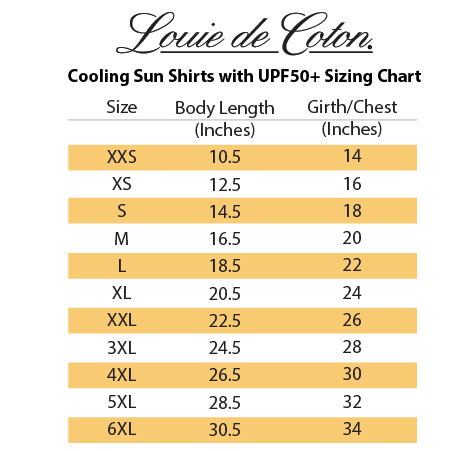 Louie de Coton Sun Shirt for Dogs & Cats | Size: S | UV Protection Cooling  T-Shirt for Pets | UPF50+ Max Protection from Sunburn | Leash Hole, Machine
